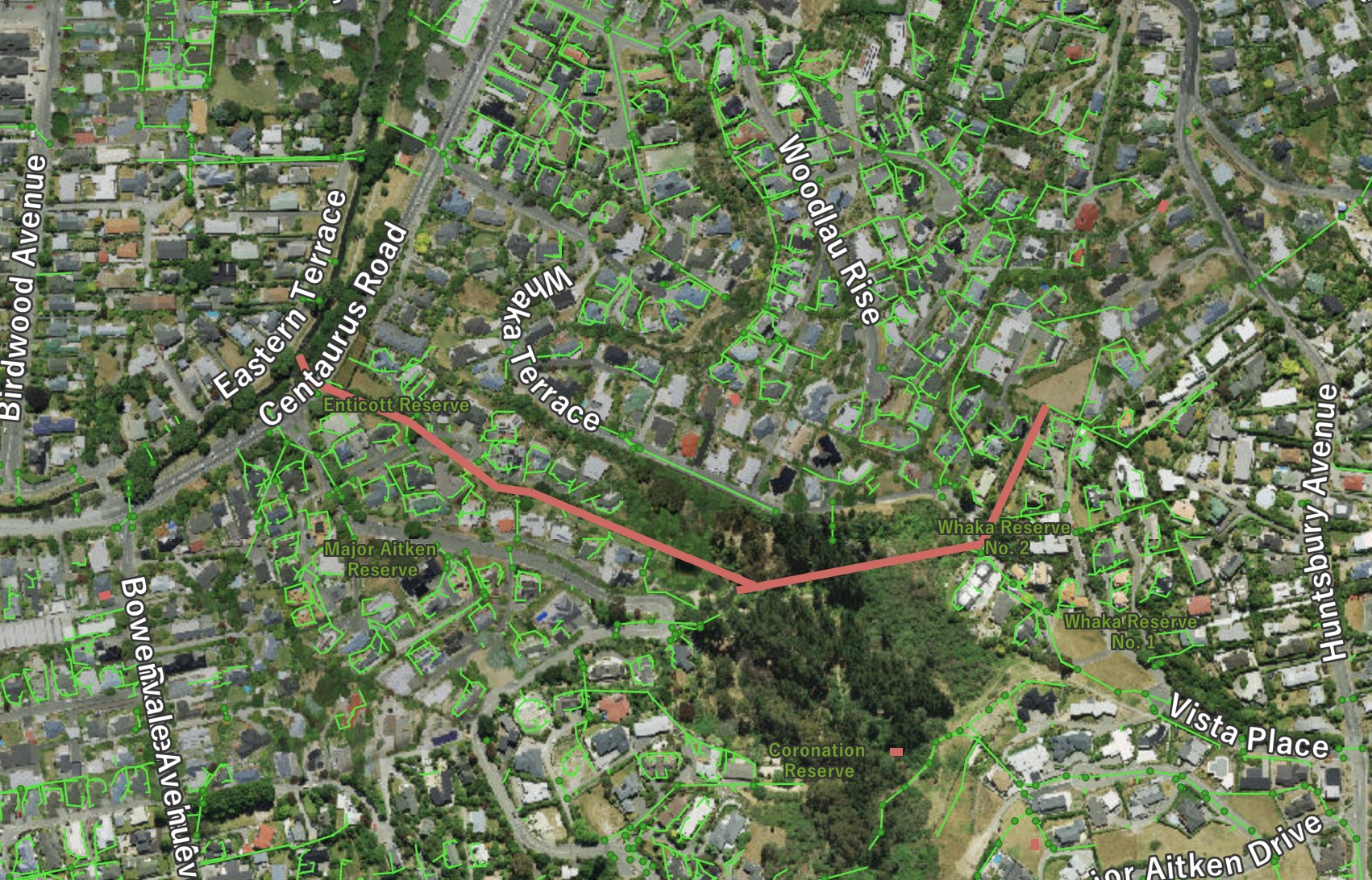 Huntsbury Waterwaymap